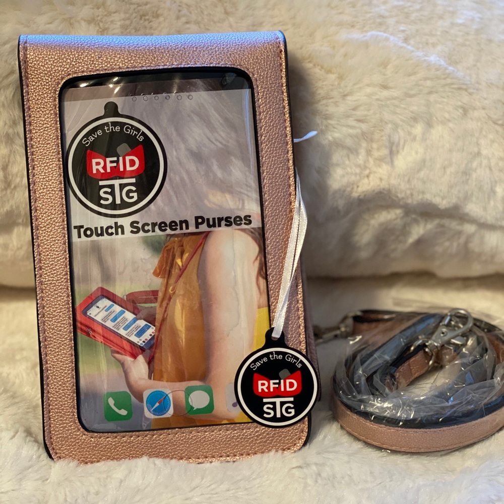 Save The Girls Metro Rose Gold Wallet with Strap